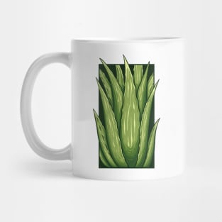 Vintage doodle illustration of Aloe vera Mug